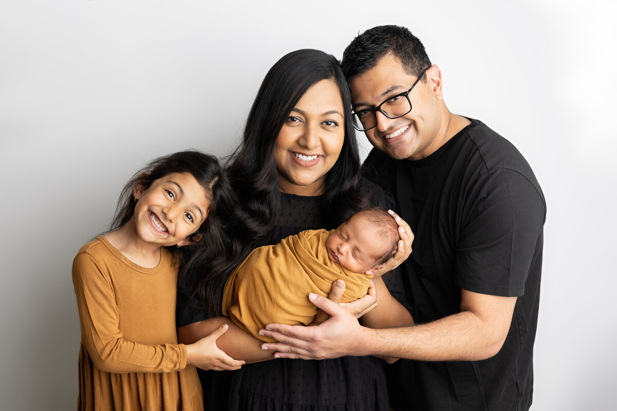 Edmonton newborn and family studio portraits