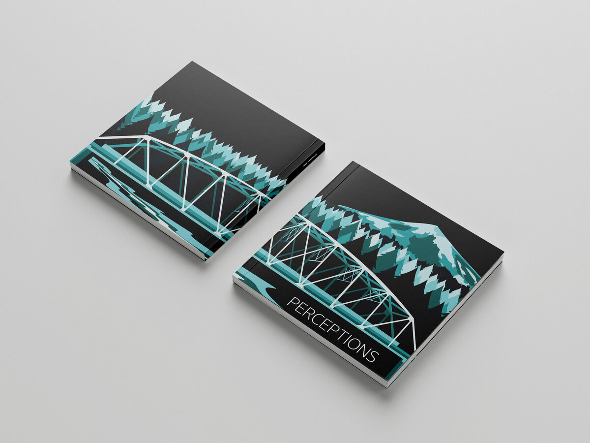 Perceptions wrap around cover created being displayed