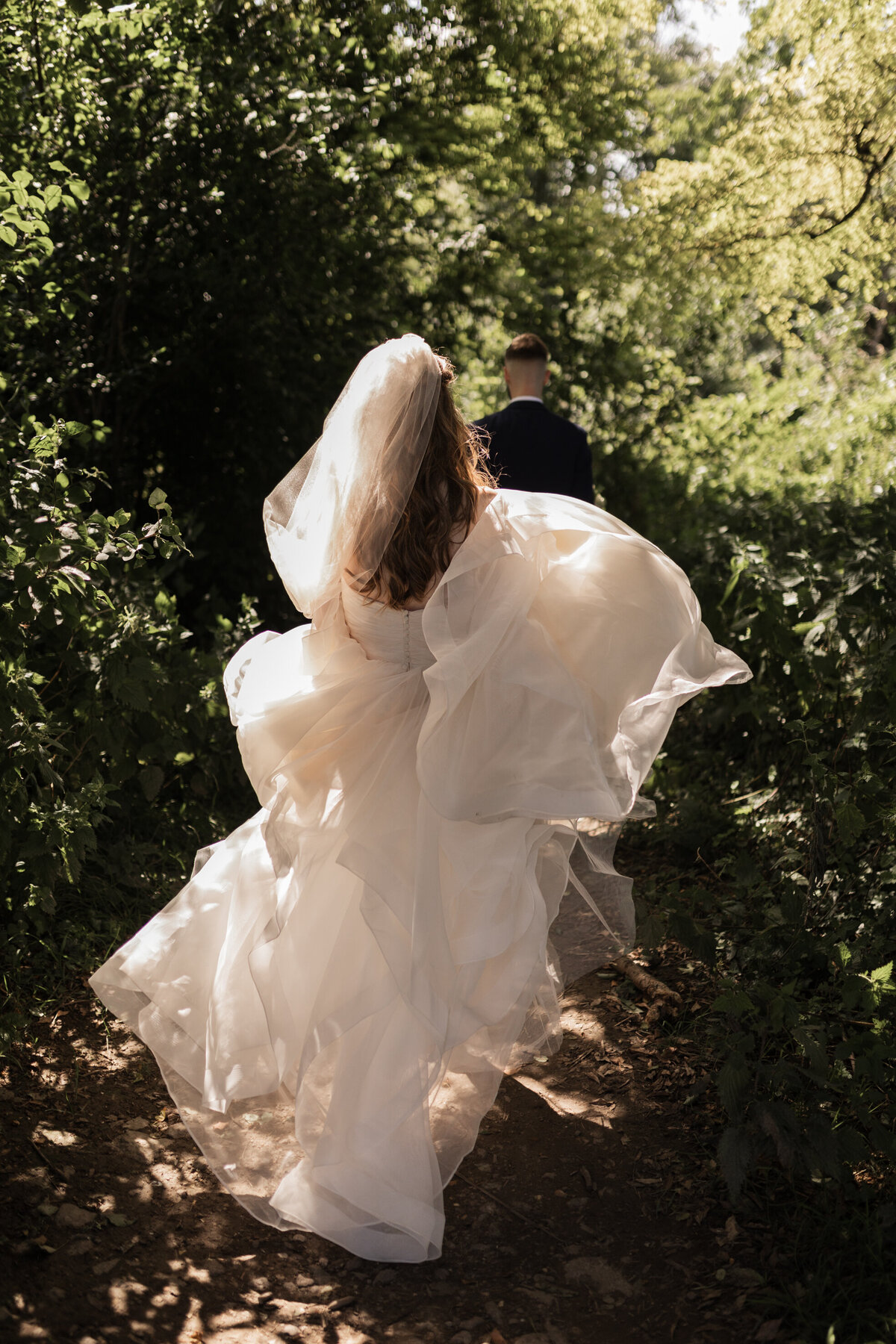 Editorial bridal portrait