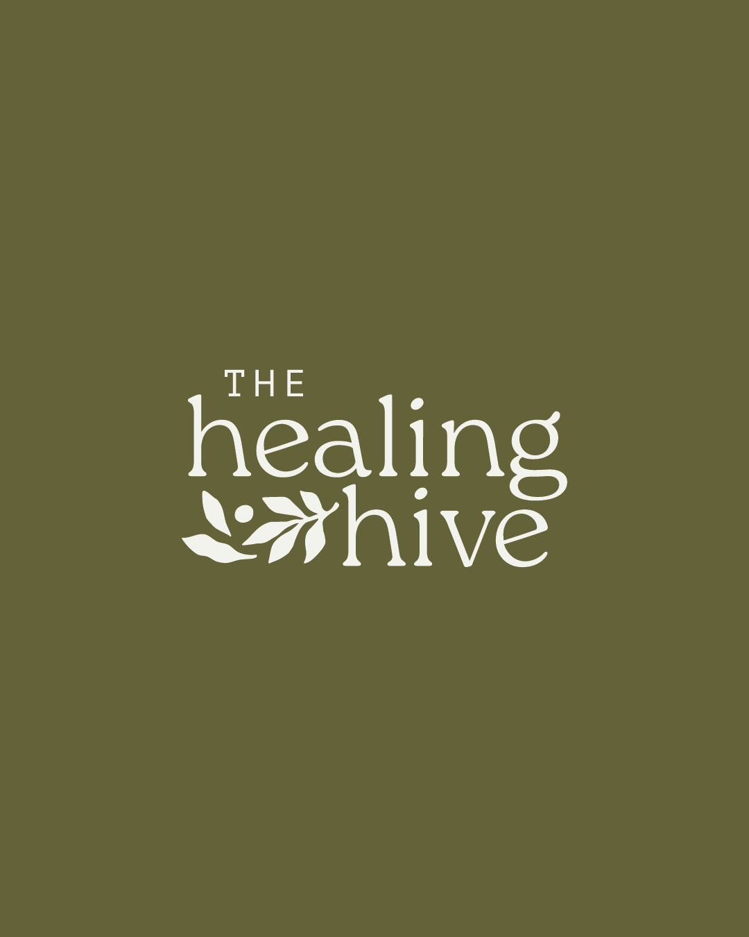 Green, organic logo design for therapist