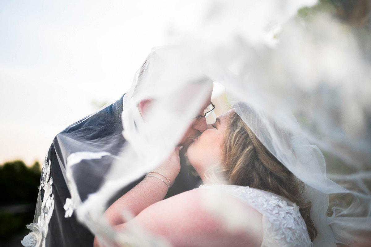 giant veil Wedding Photography Springfield MO