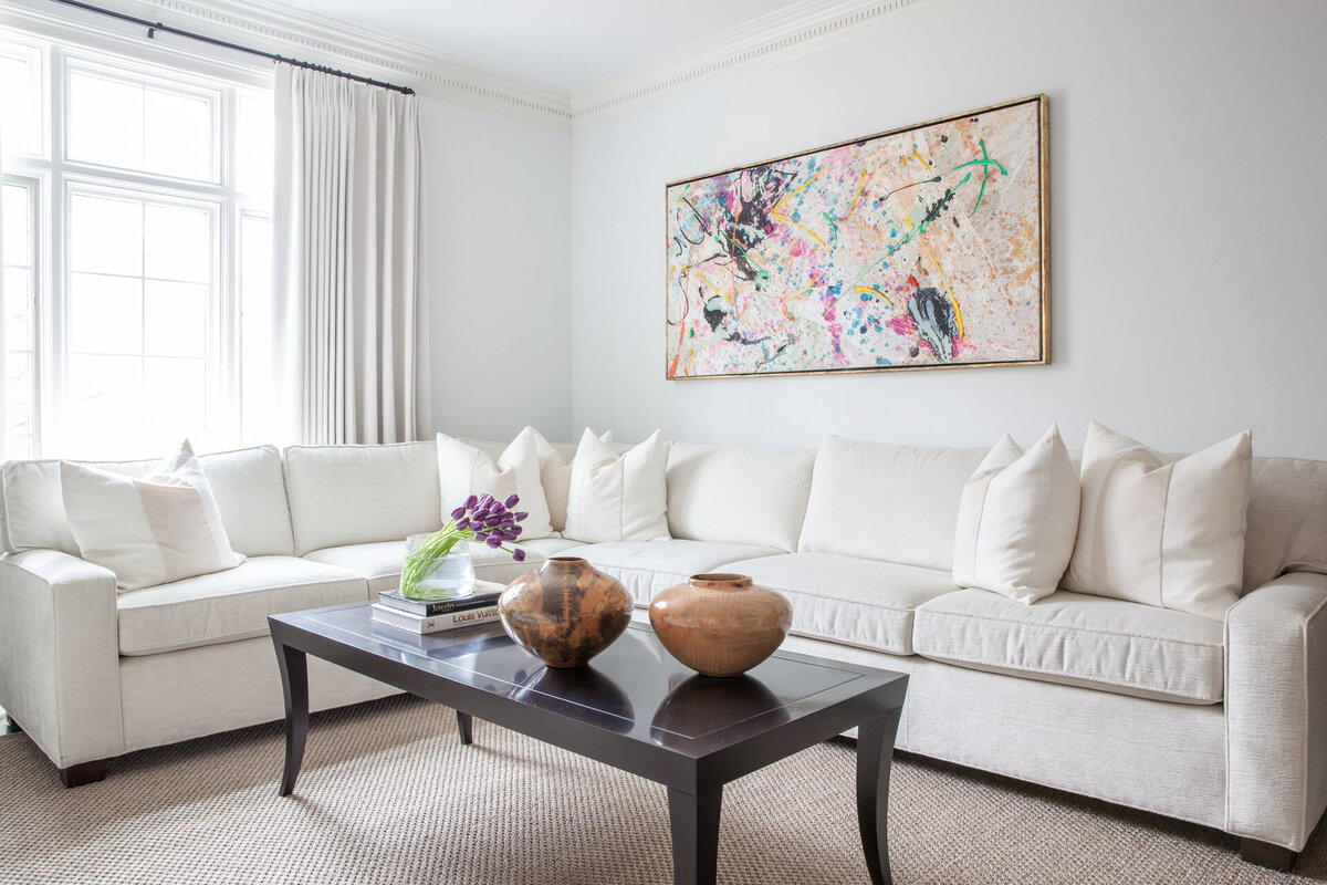 Buckhead Empty Nesters Great Room by Alpharetta Interior Designer Morse Design