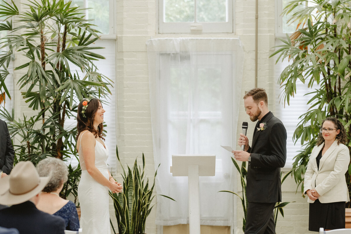 documentary photographer garden greenhouse wedding-97