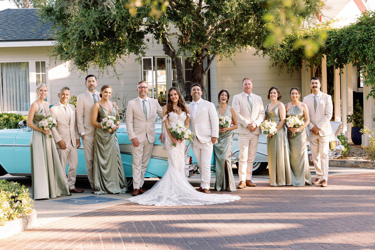 Bridal party at Belmond El Encanto