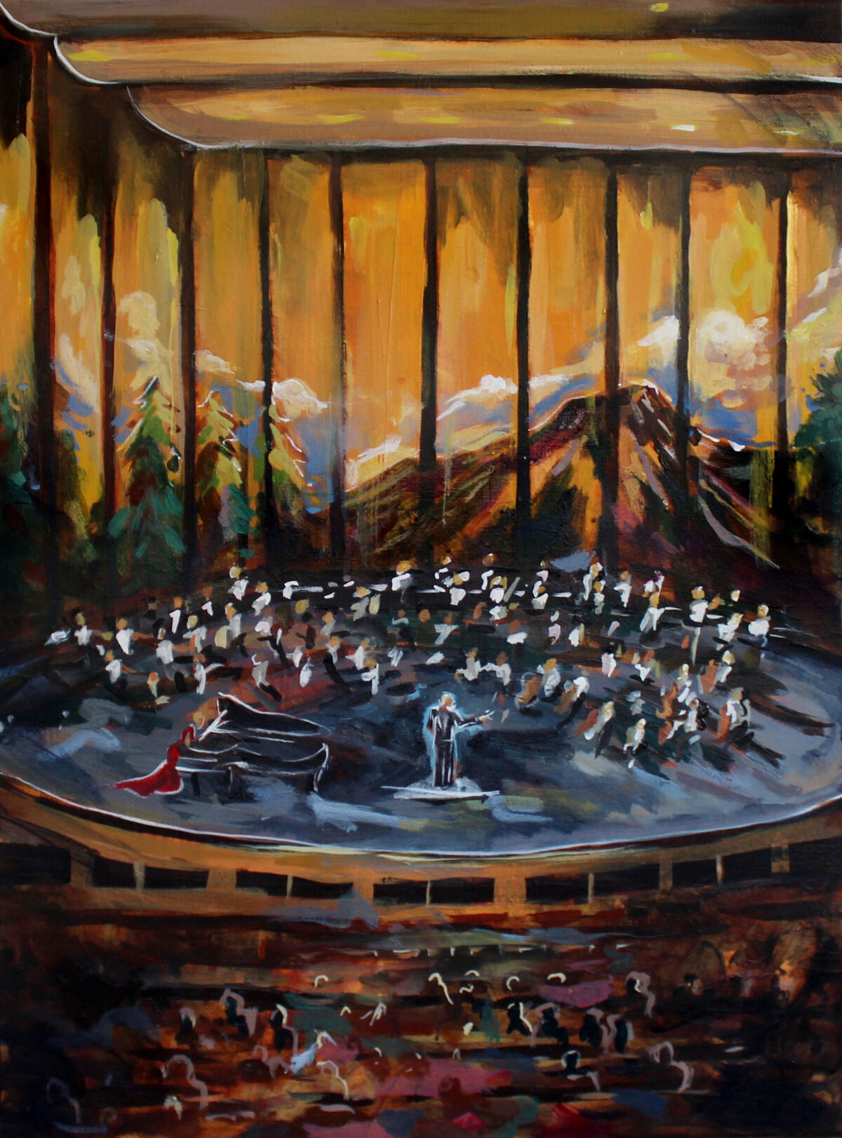 orchestra live painting hannah wilson