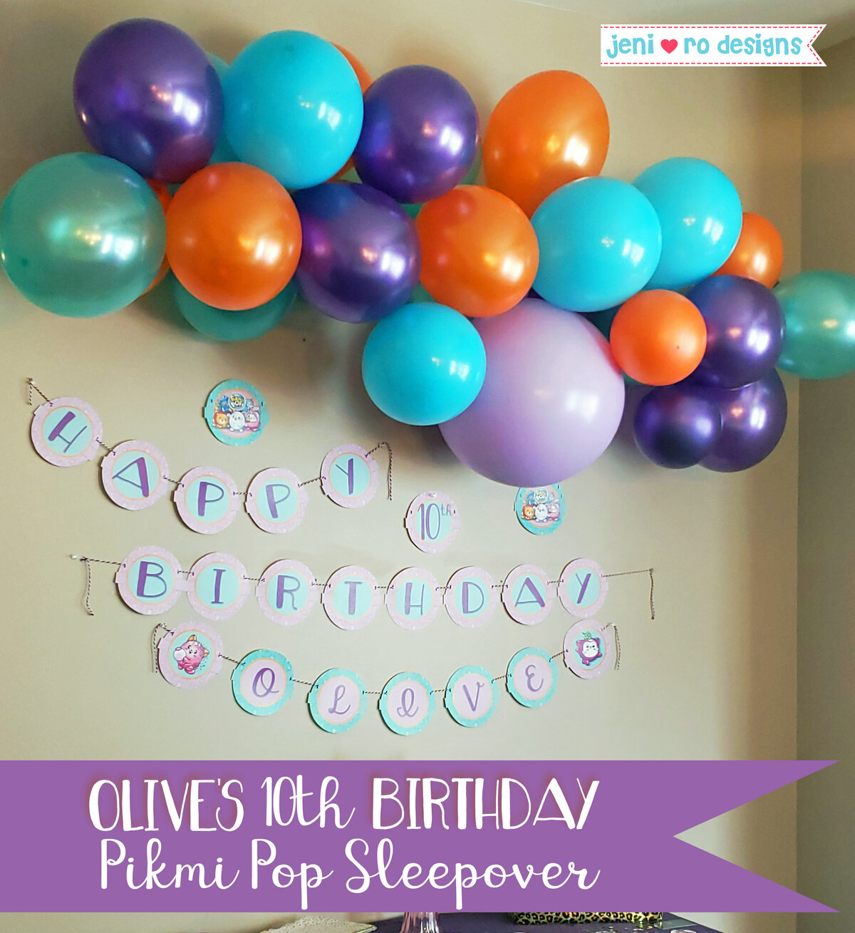 jeni ro designs olives 10th bday title image