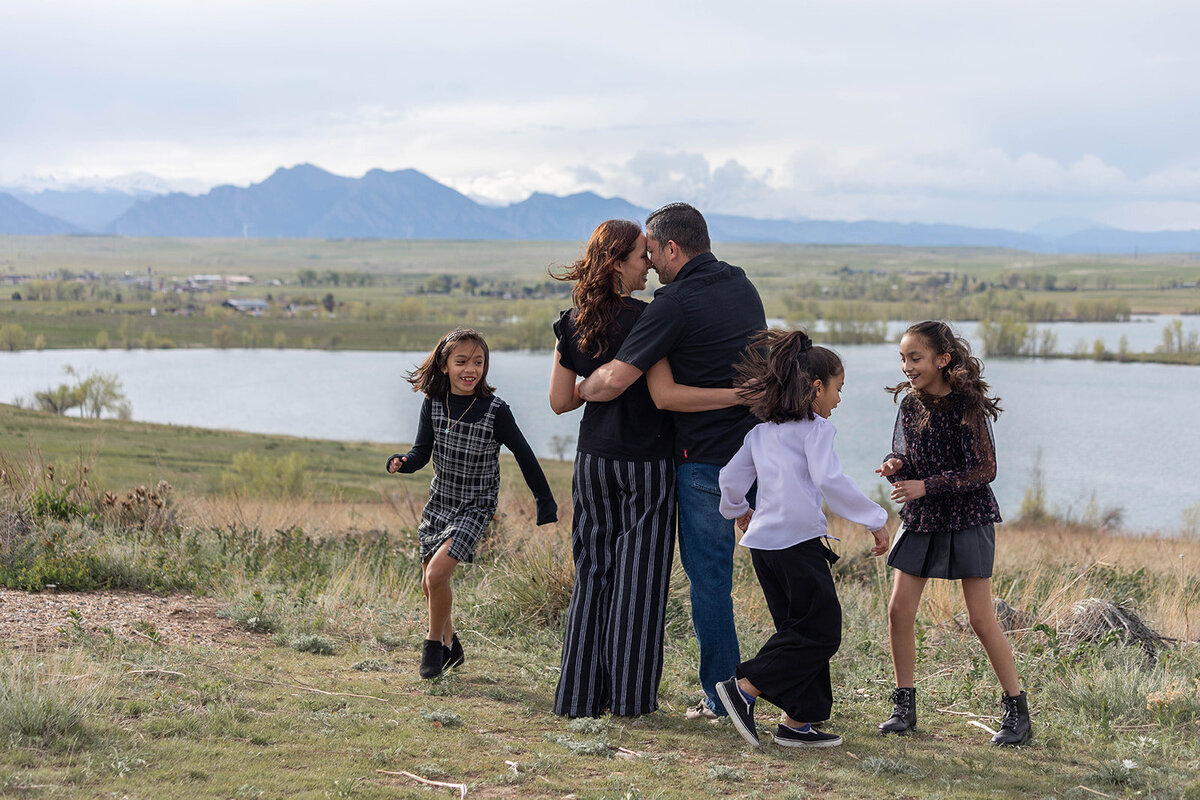 family of 5 playing in denver colorado