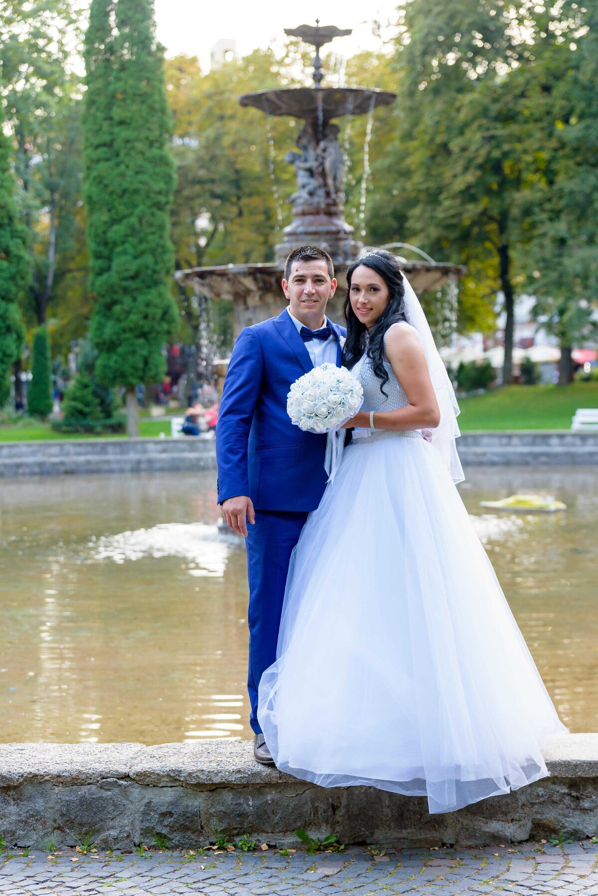 Ședință foto de nuntă în aer liber, Sinaia