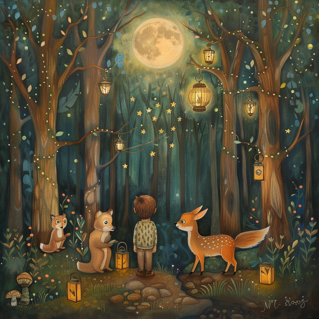 reigncongrejo_A_fantasy_forest_painting_where_a_young_boy_befri_c858dbc3-9dfb-40f3-a240-3c4db6fbb91a