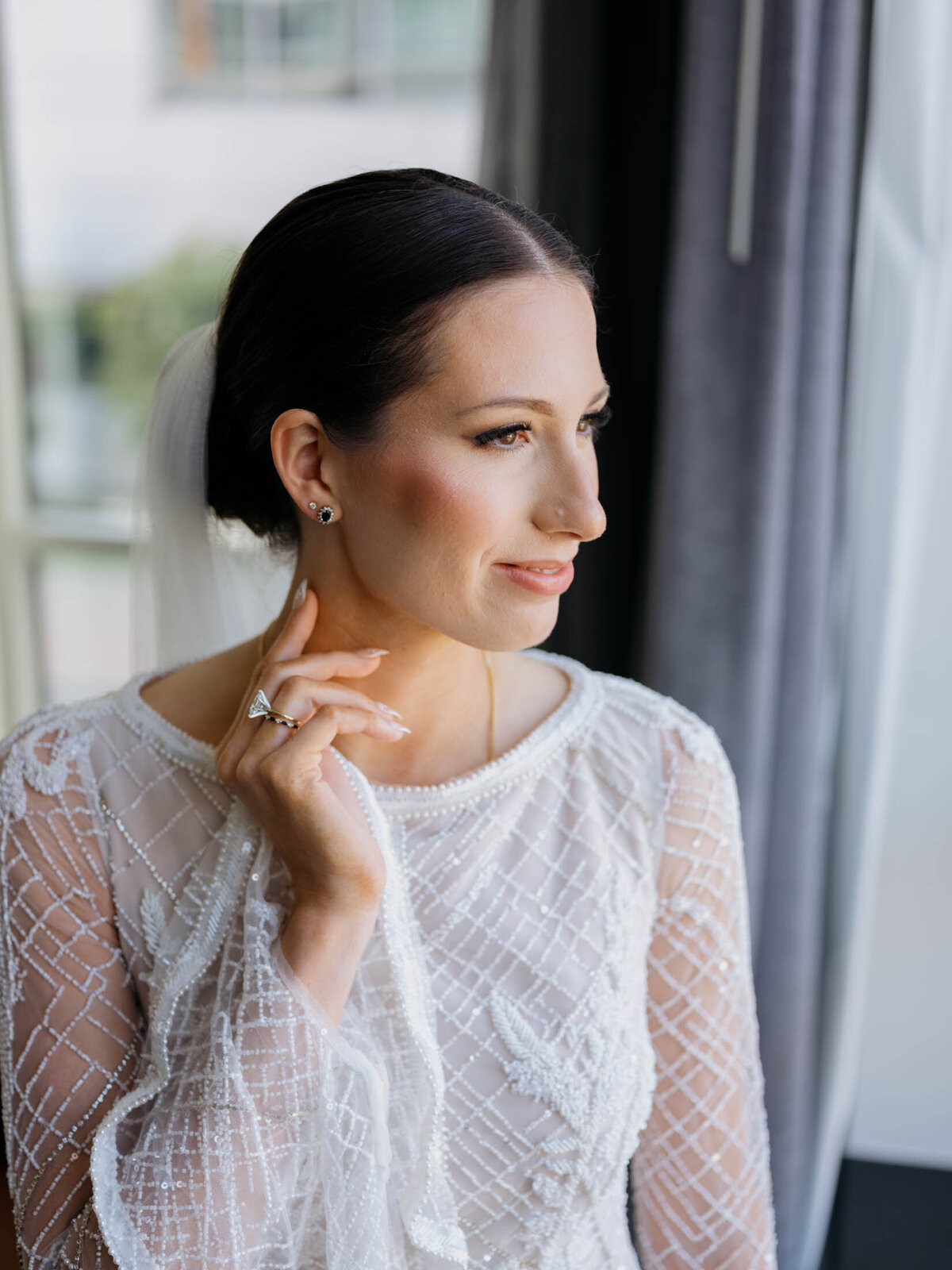 J.Andrietta wedding dress for bride's dream Shoreby Club wedding