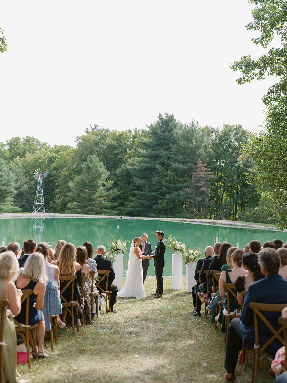 Columbus Ohio Lake Wedding Ceremony