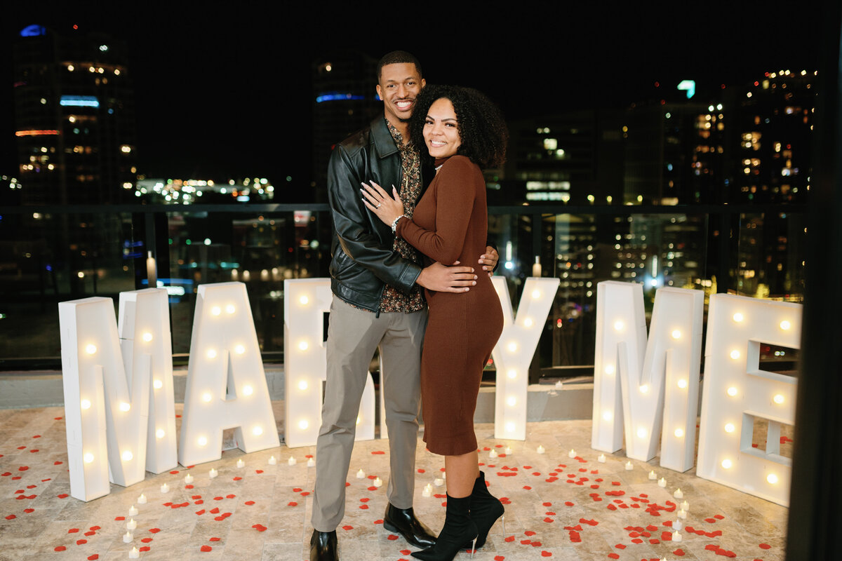 Cam and Ta - Proposal - Downtown Tampa - Alaina René Photography -63
