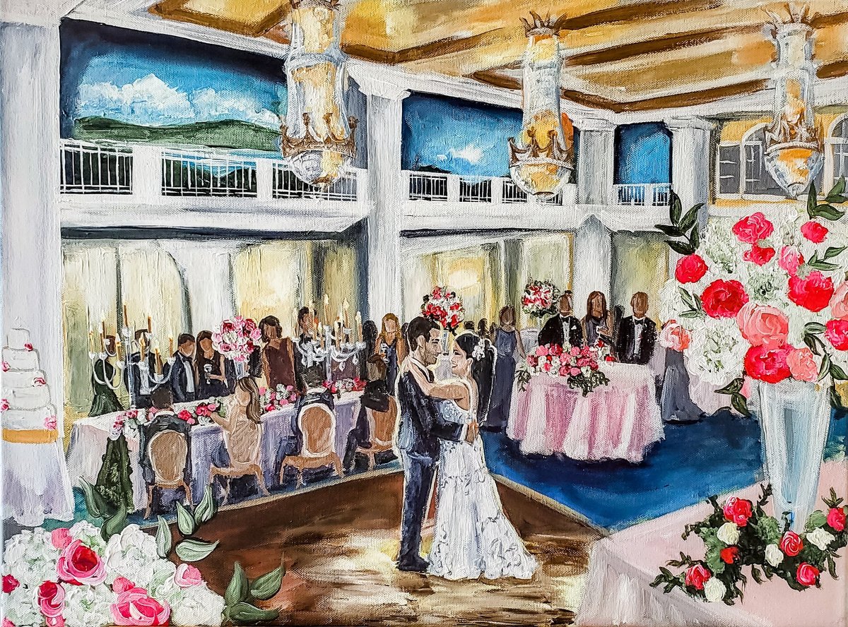 Live Wedding and Event Painting Maryland, Washington DC, Virginia, New York, New Jersey and