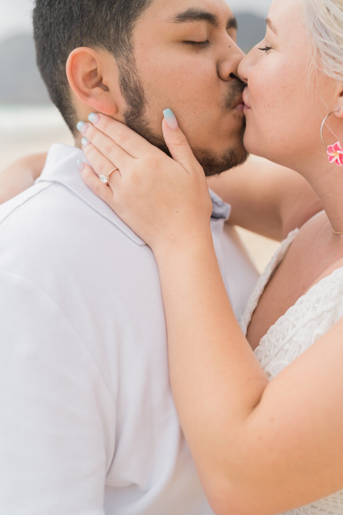 Oahu Proposal Photography of Ring