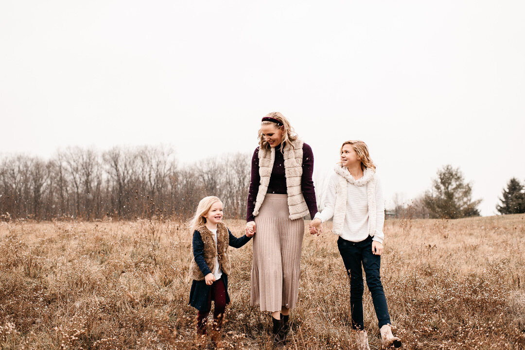 Family Photography mom with daughters by For the Love Of Photography