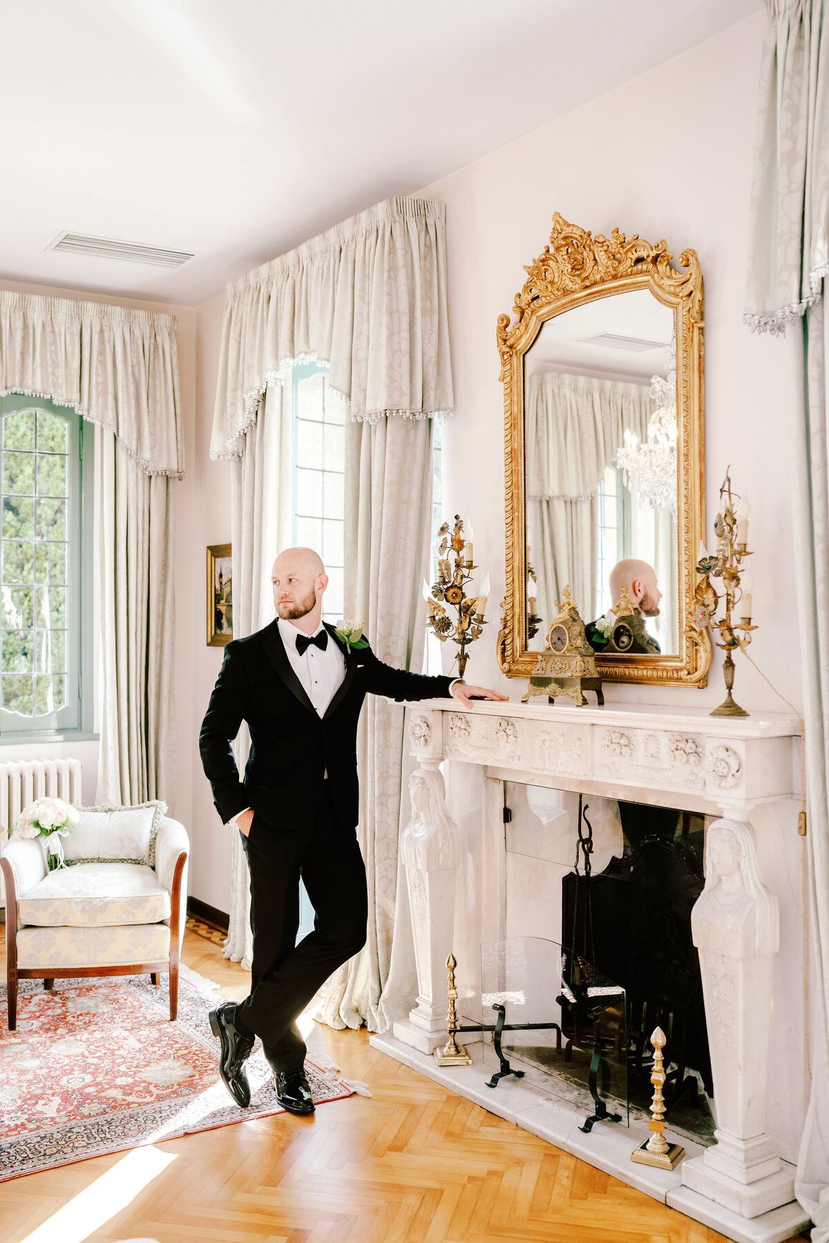Film photograph of an elopement at Villa Cassinella on Lake Como Italy