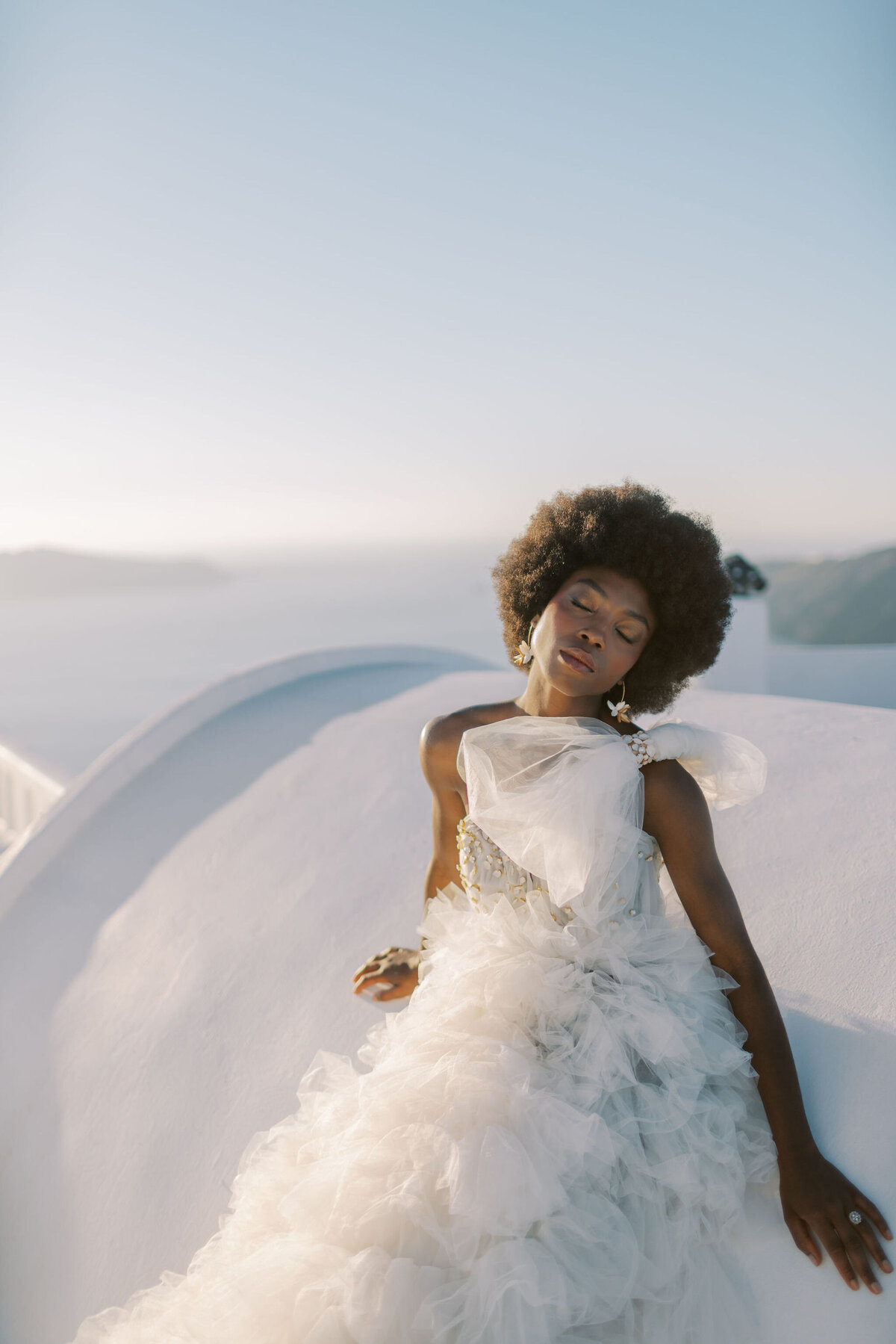 Greece Bridal Session Rocabella Santorini Millia London Gown Vicki Grafton Photography698