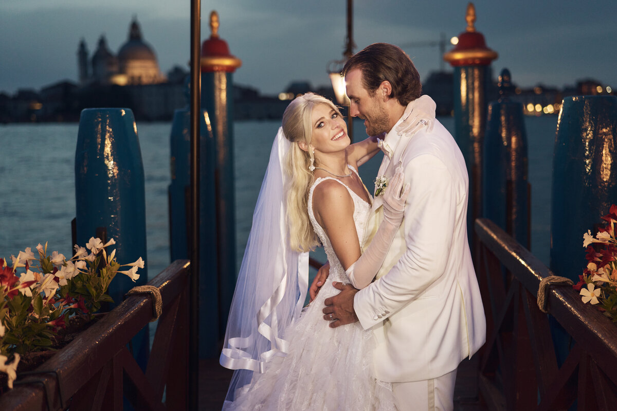 Ryan Pulock and wife Danielle at cocktail hour
