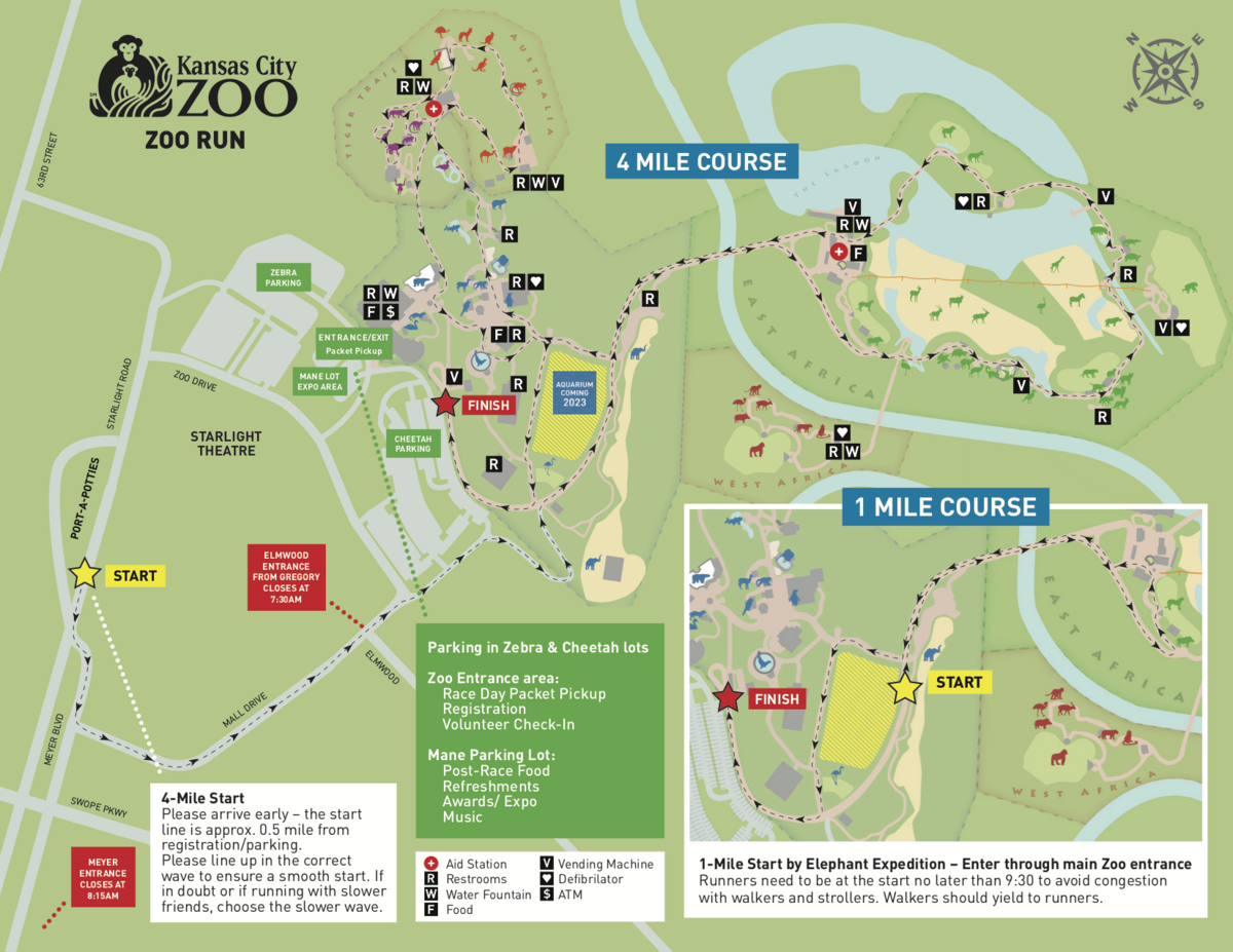 2022 Zoo Run Map