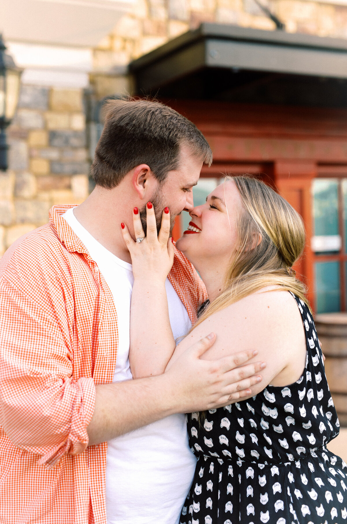 Engagement photography session in Kennesaw, Georgia atTown Center Keegan's Public House