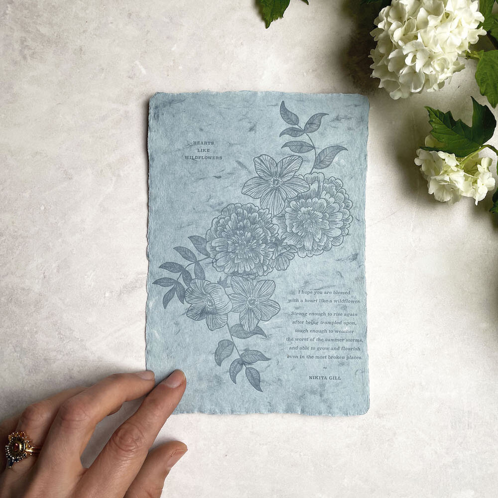 letterpress-wildflower-print-blue-handmade-paper-bodega-press