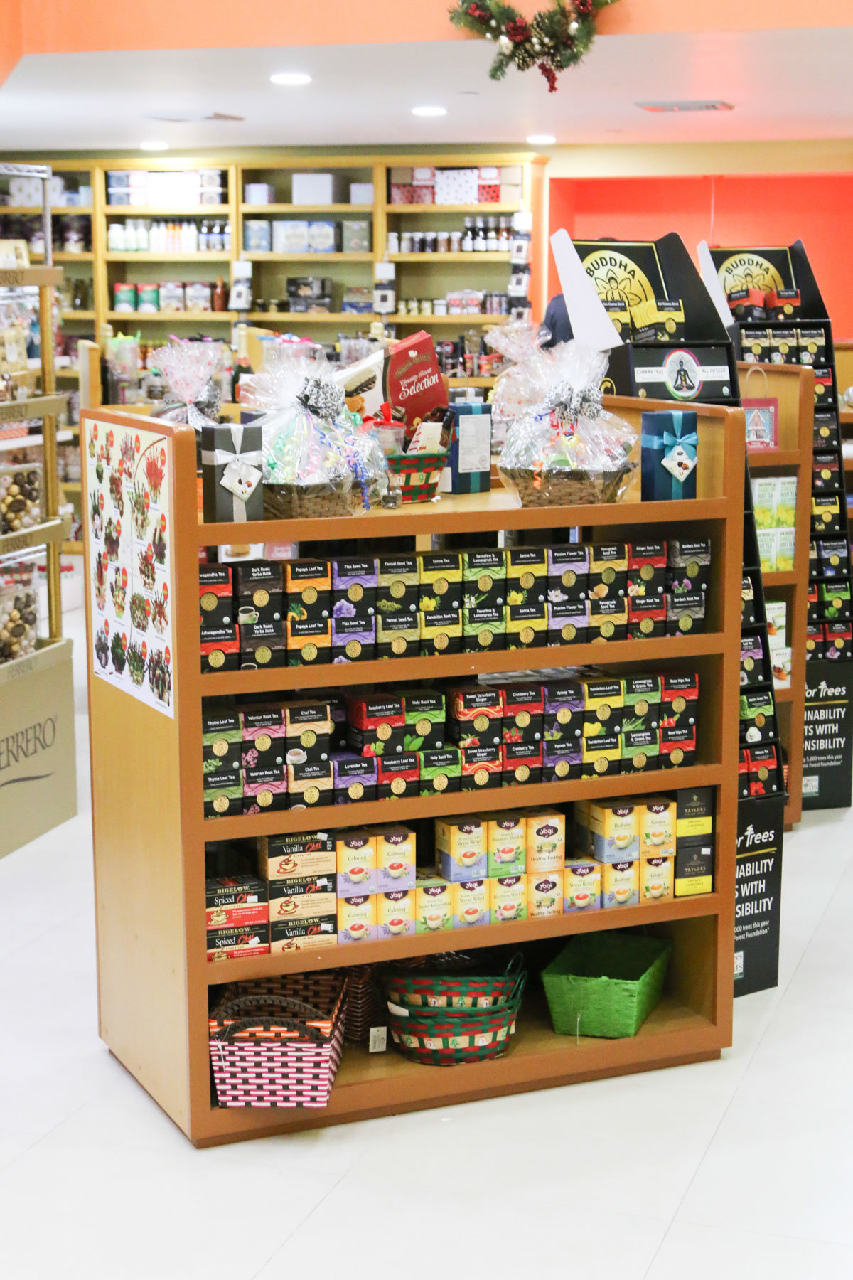 Promo shot of a store shelf with products. Photo by Ross Photography, Trinidad, W.I..