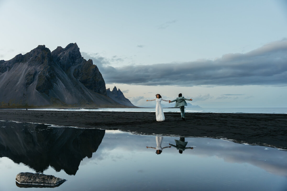 Stokksnes Beach Iceland Elopement