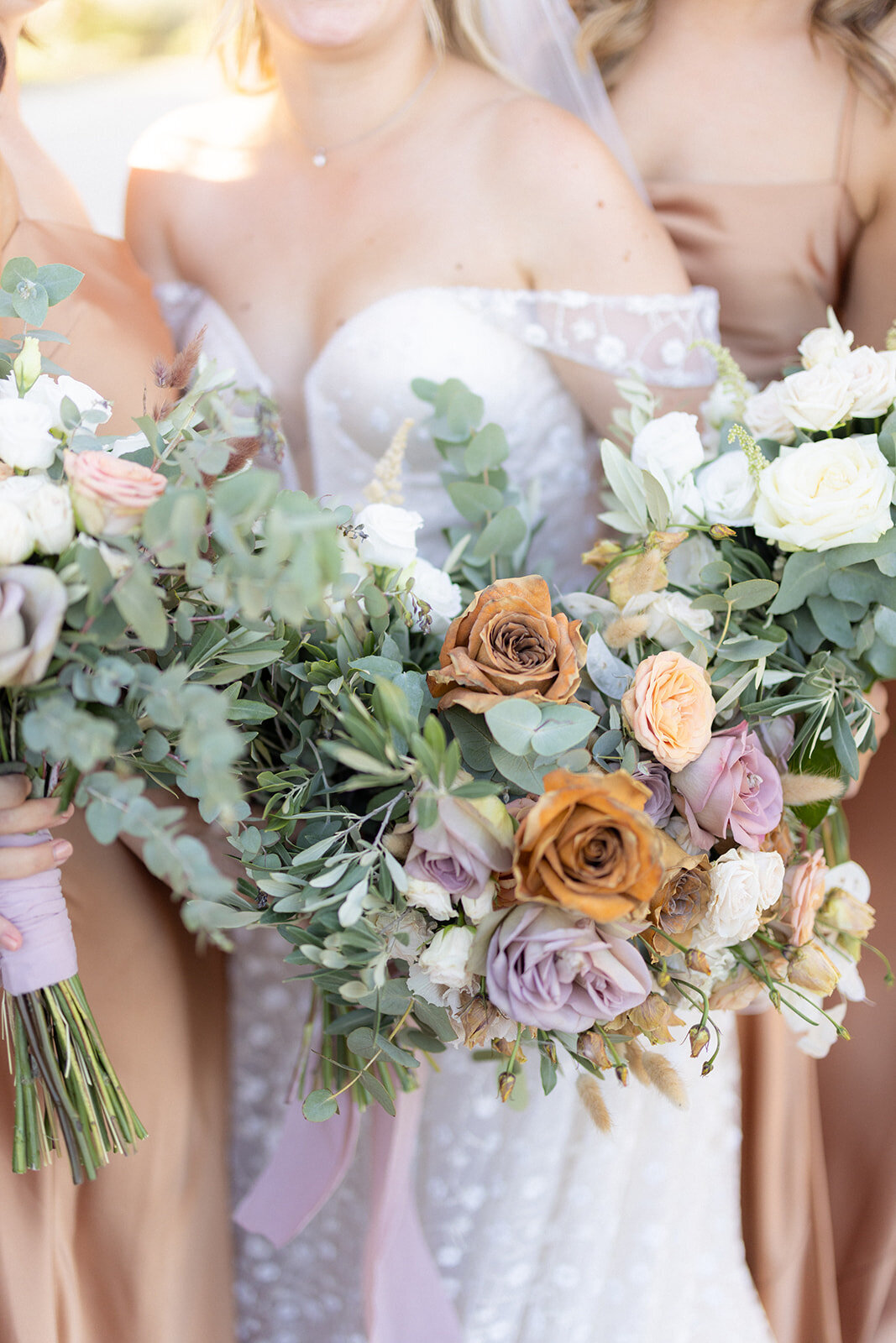 Rust colour bridal bouquet