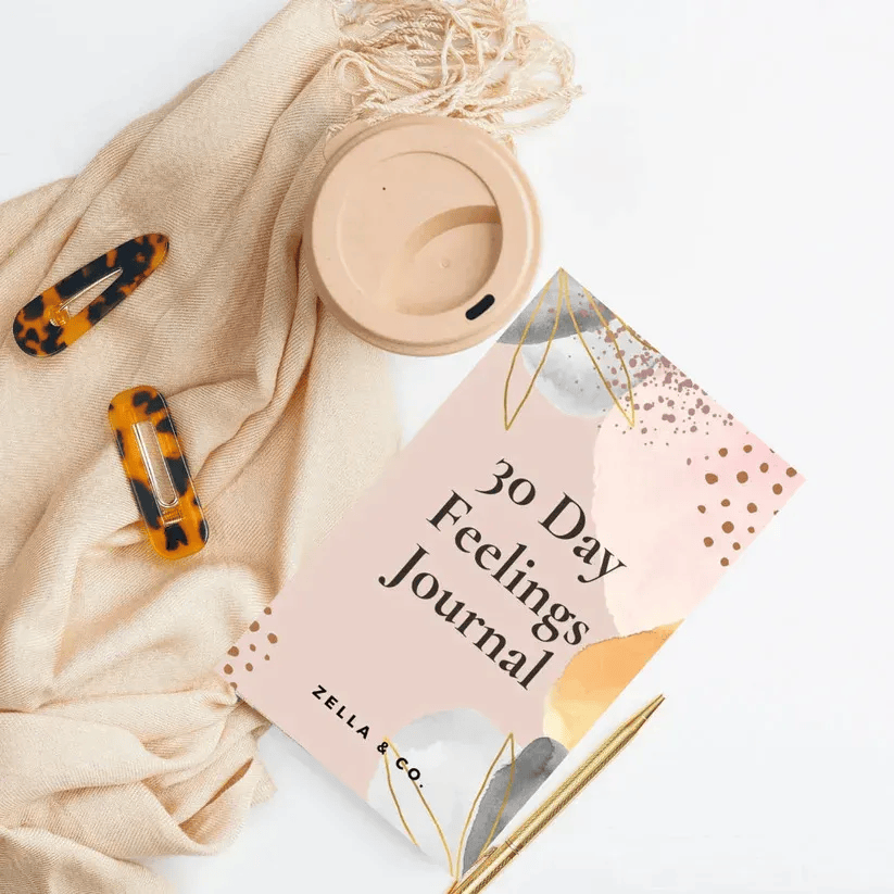 Peak Interactive Wellness 30 Day Feelings Journal with pen, available in Denver and Greenwood Village to support emotional awareness and daily mental health reflection.