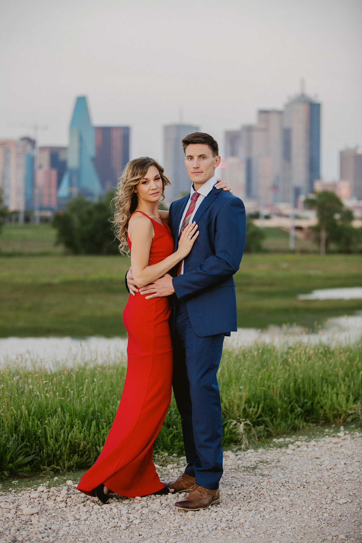 Dallas skyline engagement photos Hampton Morrow 0009