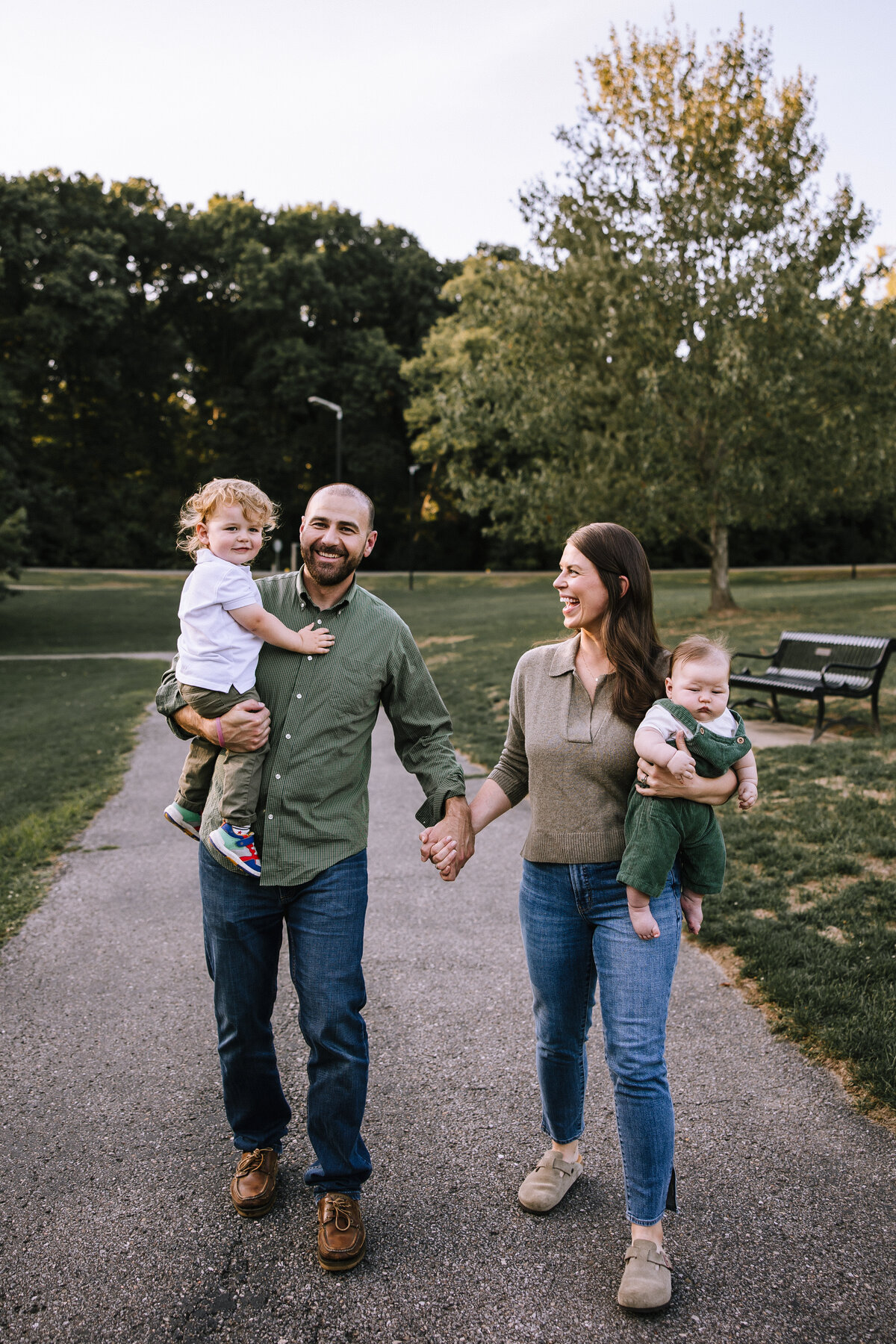 Family photos in South Hills Park, Pittsburgh. 