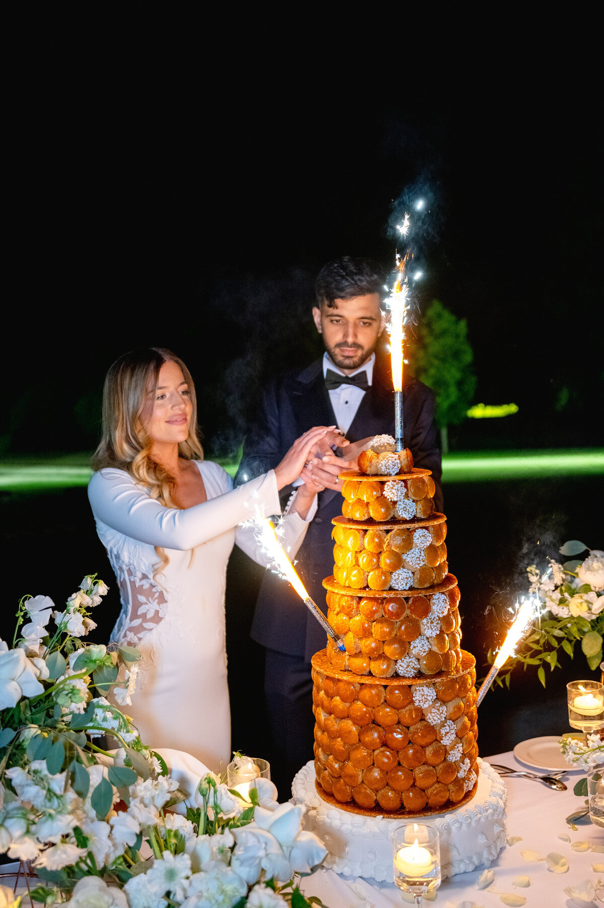 Mariage château de Champlâtreux Paris Photographe soirée piece montée