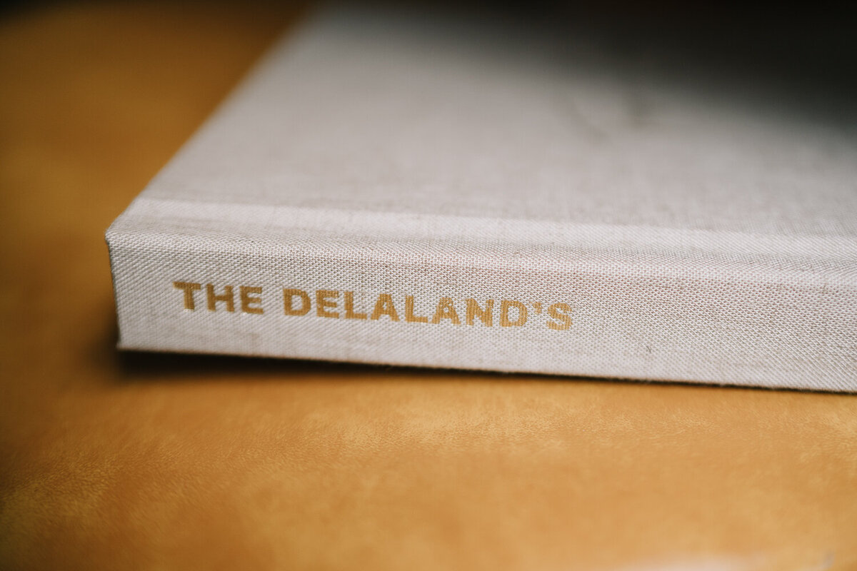 gold spine detail vision art wedding album by melbourne photographer