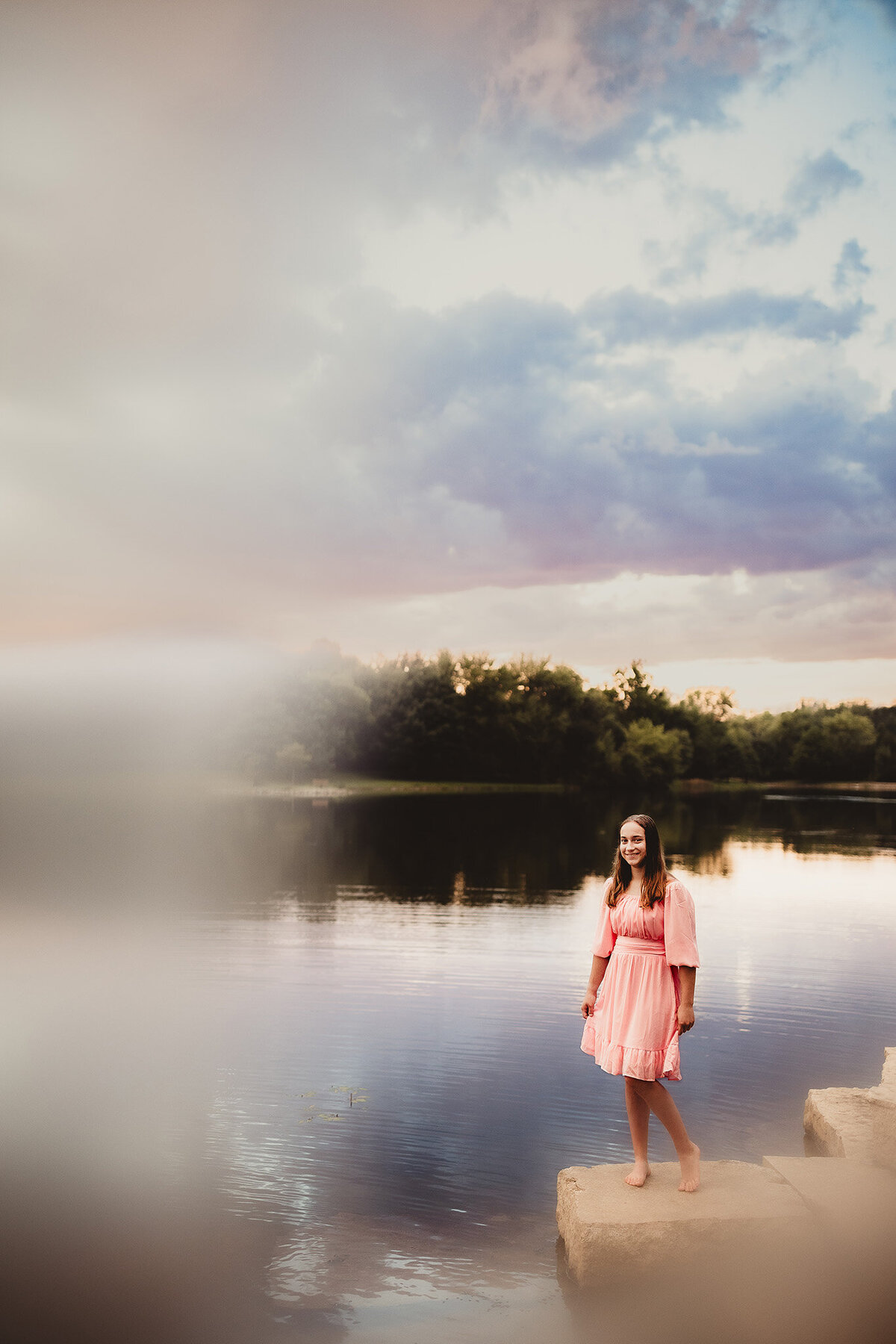 senior photos by water