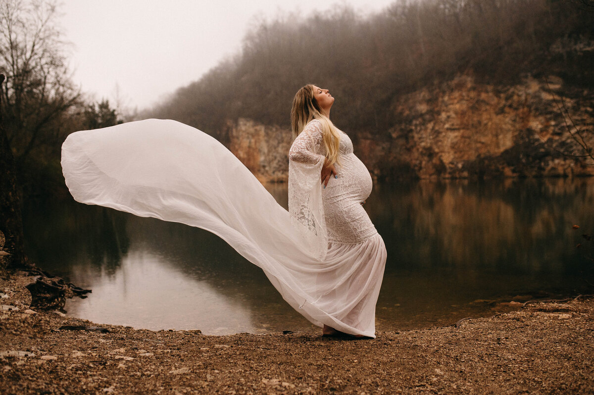 Flowy Dress Maternity Photosession