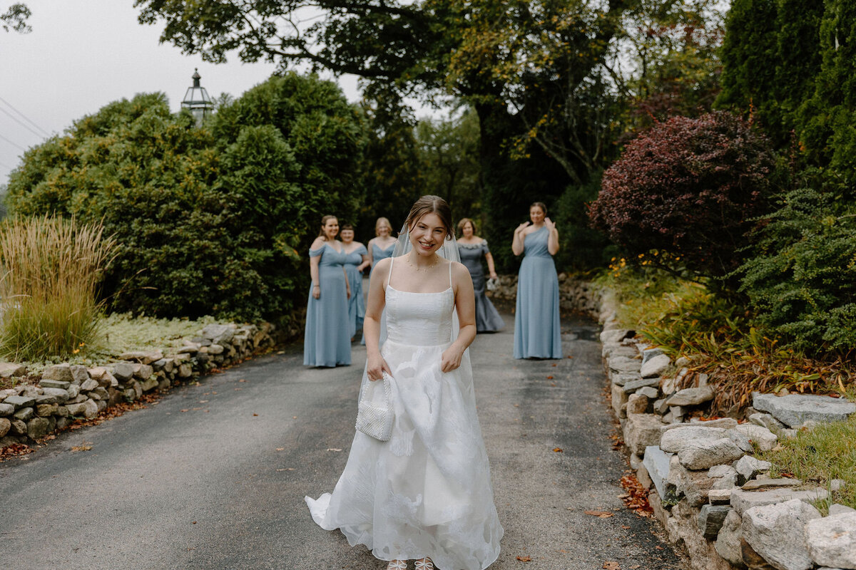 bride and bridesmaids