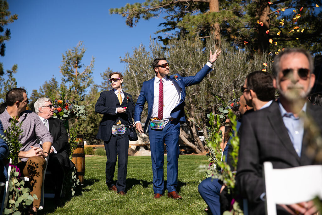Fun twist on traditional processional