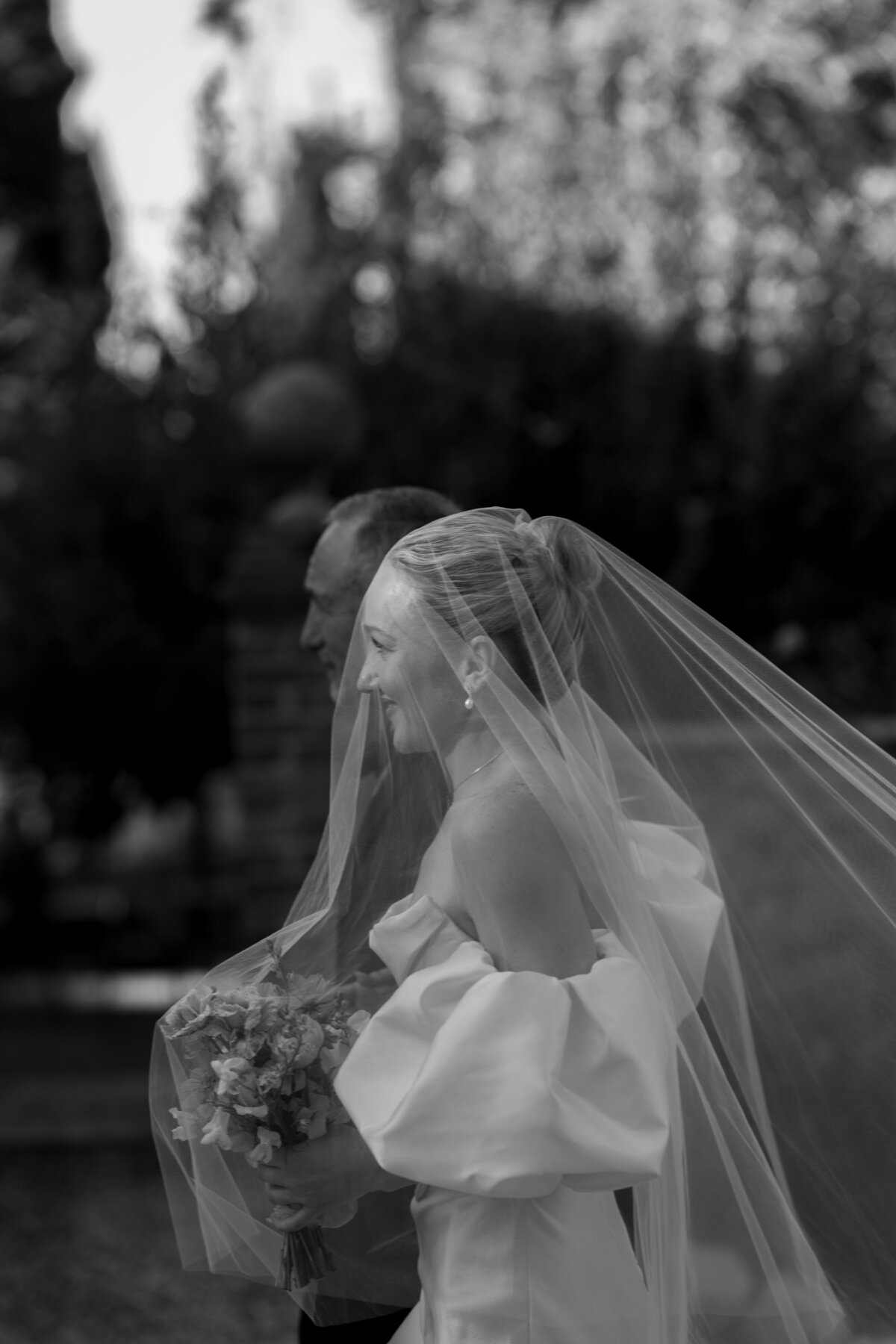 Bridal portrait at luxury Italian wedding