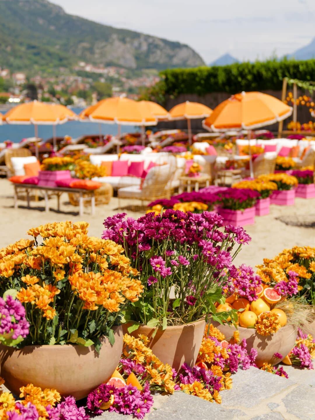 Lake Como Wedding Beach Party at @lidodilenno Alejandra Poupel5