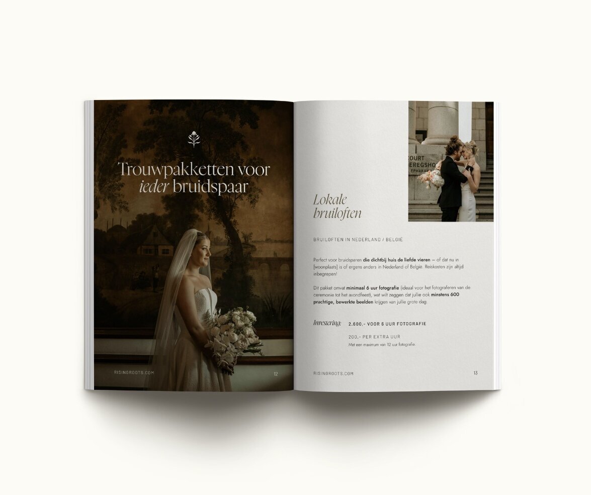 Brochure template voor fotografen Rising Roots 9