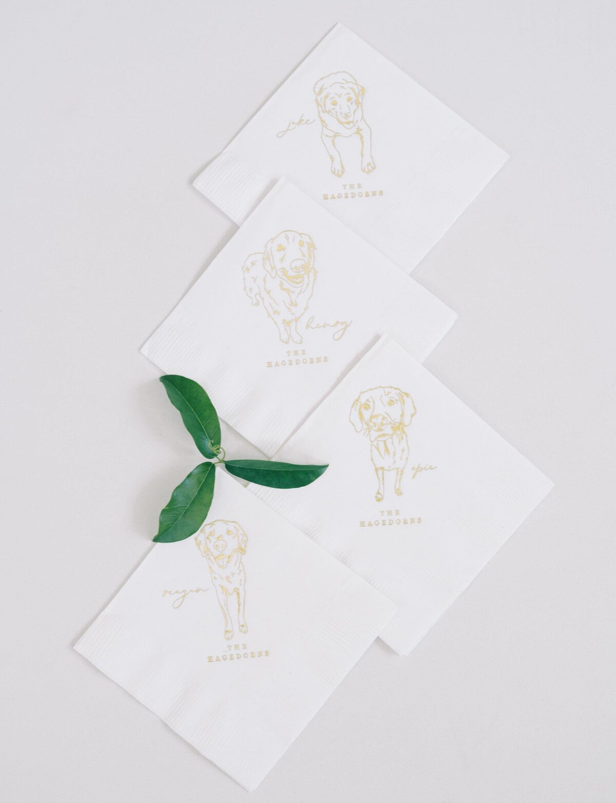 pet-portrait-wedding-napkins