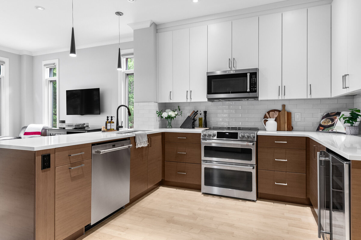 final image of our downtown bamboo interior and kitchen design project