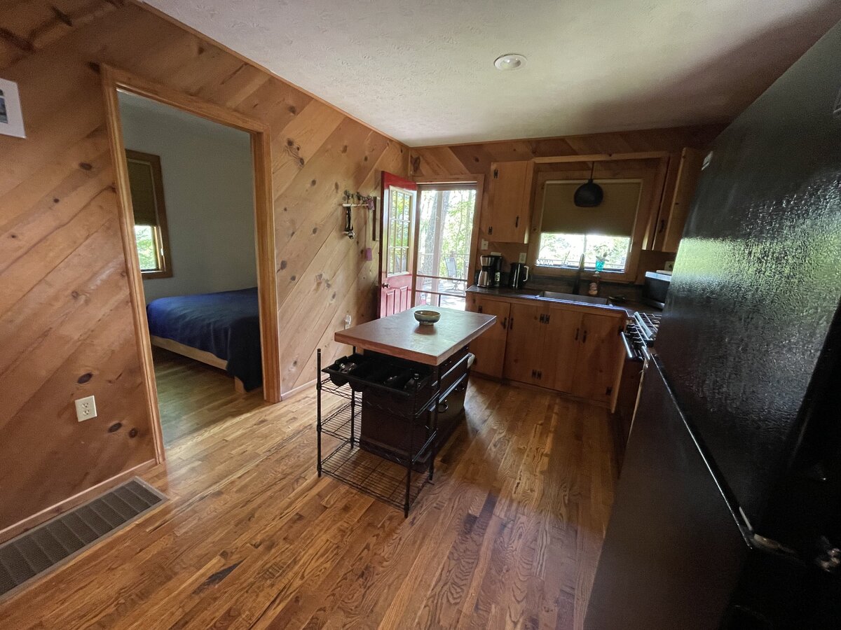 Kitchen & bedroom view
