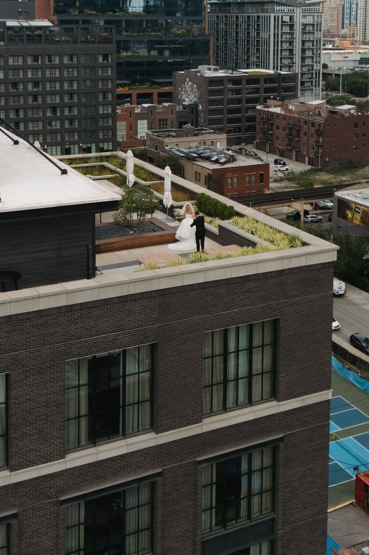 Fashion forward editorial wedding photography captures luxury bridal preparation at NOBU Hotel Chicago, showcasing Lauren Alatriste's sophisticated approach combining magazine-worthy editorial excellence with authentic wedding day emotion.