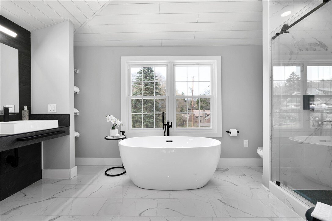 Bright and inviting staged bathroom showcasing functional design for quick home sale