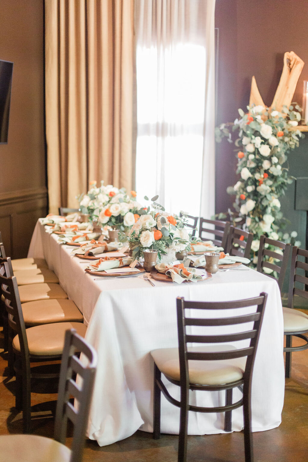 Fall inspired bridal shower at Napa on Providence in Charlotte, NC