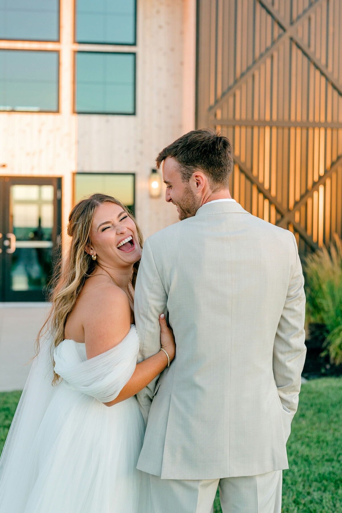 Bride-Laughing-Groom