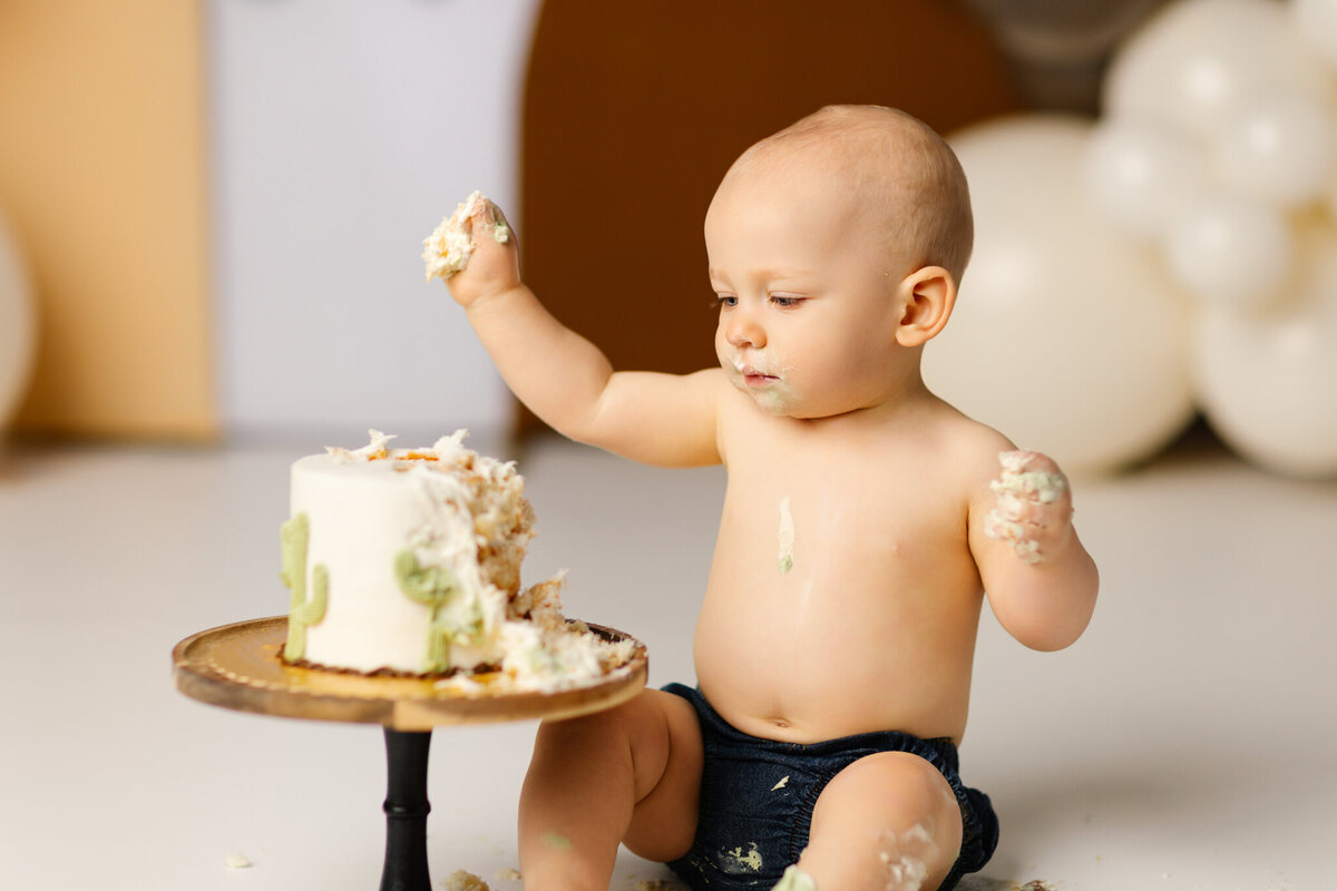 Pea Ridge AR cake smash photographer, 1st birthday photoshoot Pea Ridge AR, cake smash photography near me