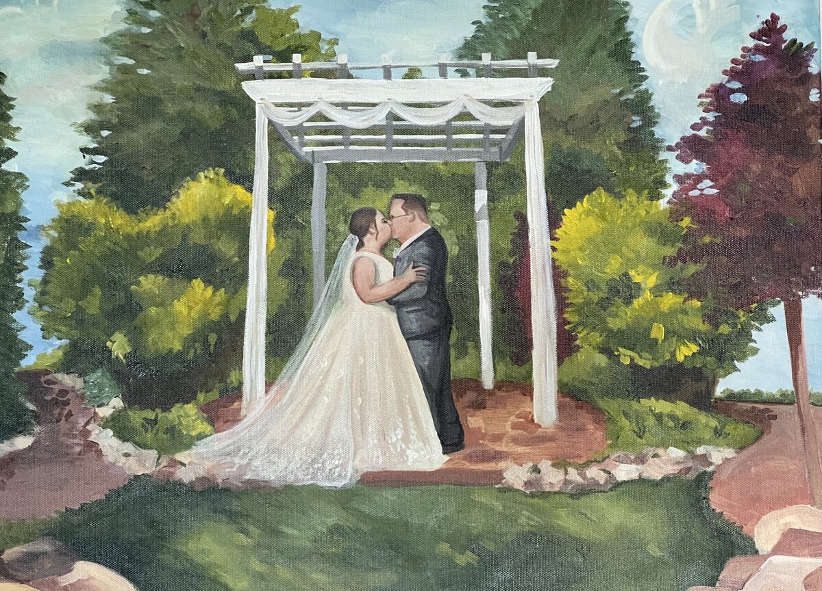 Amy and Aaron Live Painting