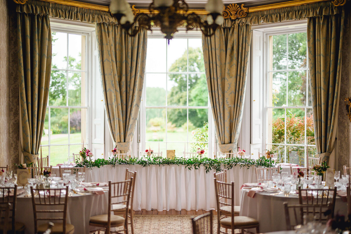 Wedding breakfast at Homme House